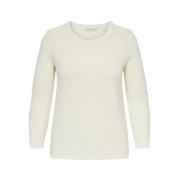 Stijlvolle Maglia Shirt Only Carmakoma , White , Dames