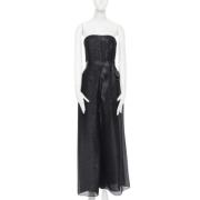 Pre-owned Silk tops Oscar De La Renta Pre-owned , Black , Dames