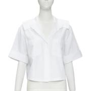 Pre-owned Cotton tops Chanel Vintage , White , Dames