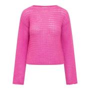 Cropped Trui Forte Forte , Pink , Dames