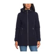 Blauwe Synthetische Jas voor Dames YES ZEE , Blue , Dames