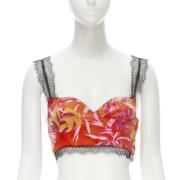 Pre-owned Polyester tops Versace Pre-owned , Pink , Dames