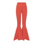 Gebreide Wijde Broek A.w.a.k.e. Mode , Red , Dames