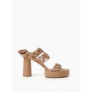 Hoge hiel sandalen Paloma Barceló , Beige , Dames