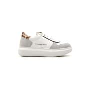 Cambridge White/Bronze Sneakers Alexander Smith , White , Dames