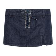 Kanten Mini Rok Ludovic de Saint Sernin , Blue , Dames