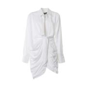 Witte jurken met klassieke kraag Jacquemus , White , Dames