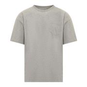Grijze Crew Neck T-shirt met Logo Givenchy , Gray , Heren