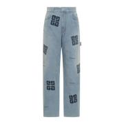 Straight Jeans Givenchy , Blue , Heren