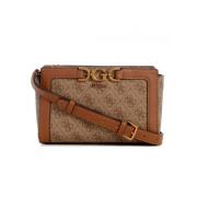 Dames Mini Schoudertas met Monogram Patroon en Antieke Details Guess ,...