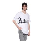 Oversized T-shirt met contrastprint John Richmond , White , Heren