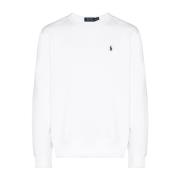 Wit Geborduurd Logo Sweatshirt Ralph Lauren , White , Heren