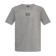 T-shirt met logo Emporio Armani EA7 , Gray , Heren