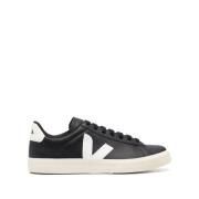 Campo ChromeFree Leren Sneakers Veja , Black , Heren