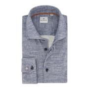 Blauw Geprint Casual Overhemd Blue Industry , Blue , Heren