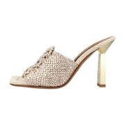 Heeled Mules Albano , Beige , Dames