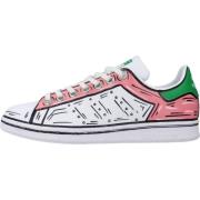 Comic Pink Stan Smith Sneakers Adidas , White , Dames