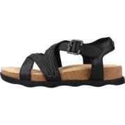 Stijlvolle platte sandalen voor vrouwen Clarks , Black , Dames