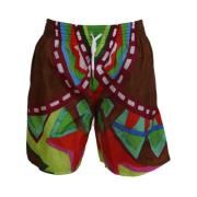 Gedrukte heren strandkleding shorts Dsquared2 , Multicolor , Heren