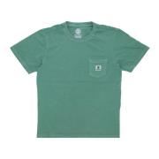 Groene Zak T-shirt - Streetwear Stijl Element , Green , Heren
