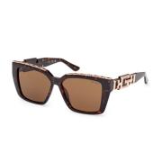 Trendy en verfijnde zonnebril Guess , Brown , Dames