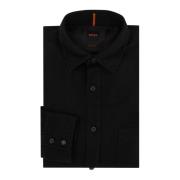 Casual Zwart Overhemd Hugo Boss , Black , Heren