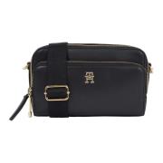 Zwarte Crossbody Tassen Tommy Hilfiger , Black , Dames