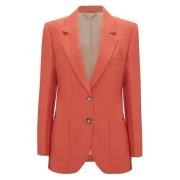 Stijlvolle Jas met Zakken Victoria Beckham , Orange , Dames