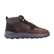 Stijlvolle Comfort Sneakers Geox , Brown , Heren