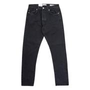 Slim Fit Toby 3072 Zwart Jeans Selected Homme , Black , Heren