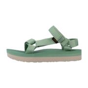 Veelzijdige Midform Platte Sandalen Teva , Green , Dames