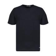 Navy Blue Logo T-shirt Jil Sander , Black , Heren