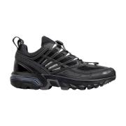 Zwarte sneakers met zilveren details Salomon , Black , Heren