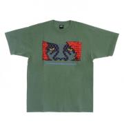 End of the World Heavyweight Tee Obey , Green , Heren