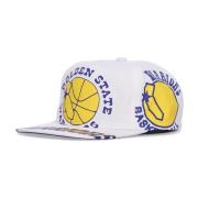 NBA In Your Face Golwar Cap Mitchell & Ness , White , Heren