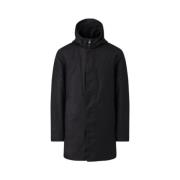 Marineblauwe Roland Halflange Parka met Afneembare Capuchon Mackage , ...