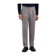 Lichtgrijze Stretch Wollen Broek van Virgin Wolmix Brooks Brothers , G...