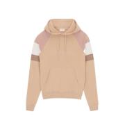 Geborduurde Logo Hoodie Saint Laurent , Beige , Heren