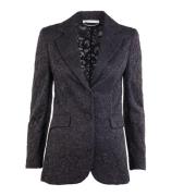 Zwarte Kant Blazer Ermanno Scervino , Black , Dames