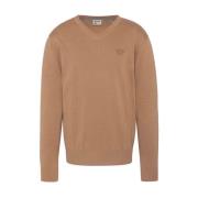 V-neck Knitwear Schott NYC , Beige , Heren