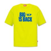 ‘T-Boxt-Back’ T-shirt Diesel , Yellow , Heren