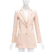 Pre-owned Wool outerwear Oscar De La Renta Pre-owned , Pink , Dames