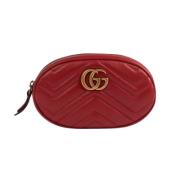 Pre-owned Leather handbags Gucci Vintage , Red , Dames