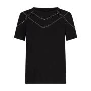 Lexi Zwart T-Shirt met Stoere Details Radical , Black , Dames