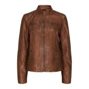 Leather Jackets Notyz , Brown , Dames