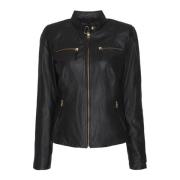 Biker -jas met kraag 11024rf Notyz , Black , Dames