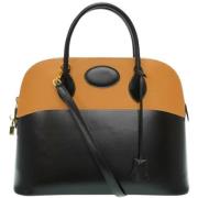 Pre-owned Leather handbags Hermès Vintage , Black , Dames