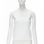 Pre-owned Viscose tops Louis Vuitton Vintage , White , Dames