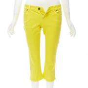 Pre-owned Cotton jeans Gucci Vintage , Yellow , Dames