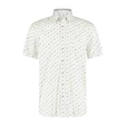 Casual wit overhemd korte mouw State of Art , White , Heren